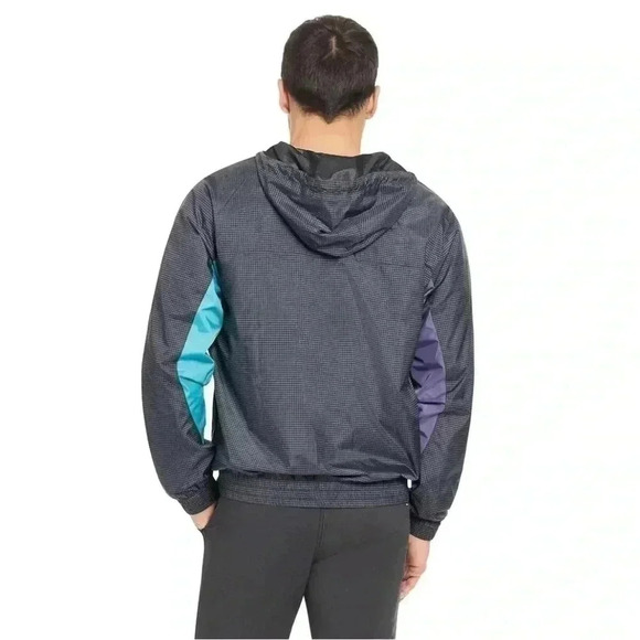 ❤️2/$50❤️Men's Hurley 90s Jack Windbreaker Jacket Blue - Picture 3 of 9